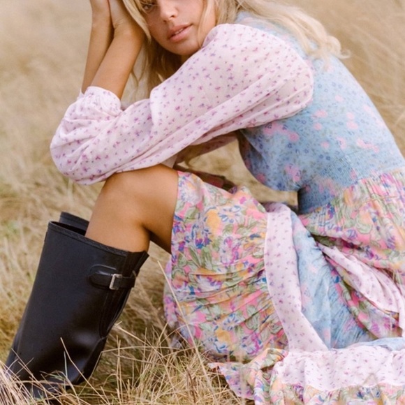 Spell and The Gypsy Collective Dolly Ra Ra Patchwork Gown NWT! - Picture 7 of 9